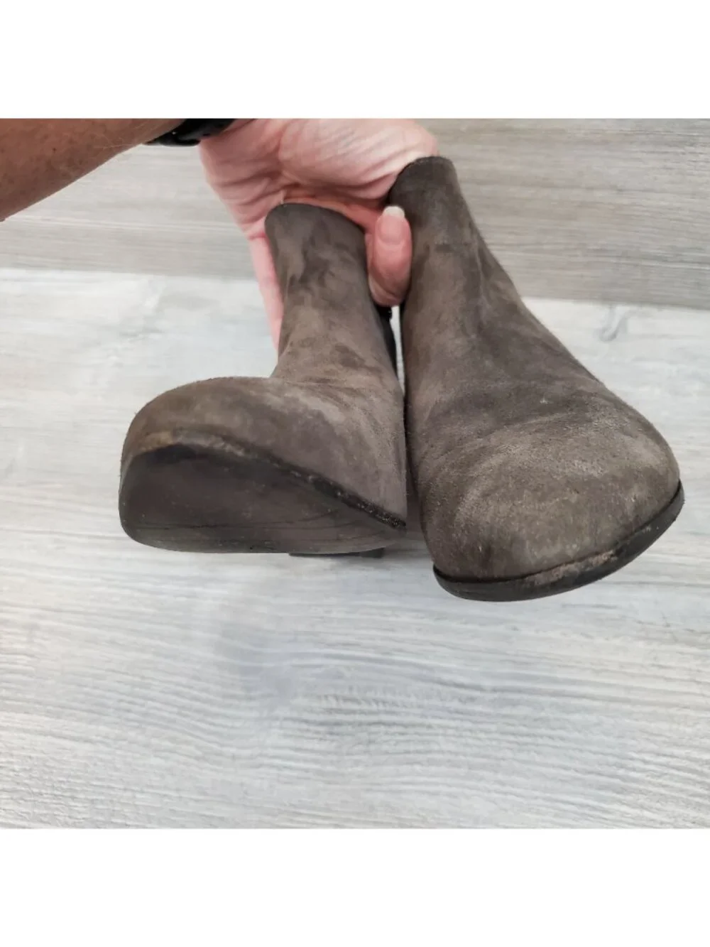 Aquatalia Fire Waterproof Suede bootie in taupe